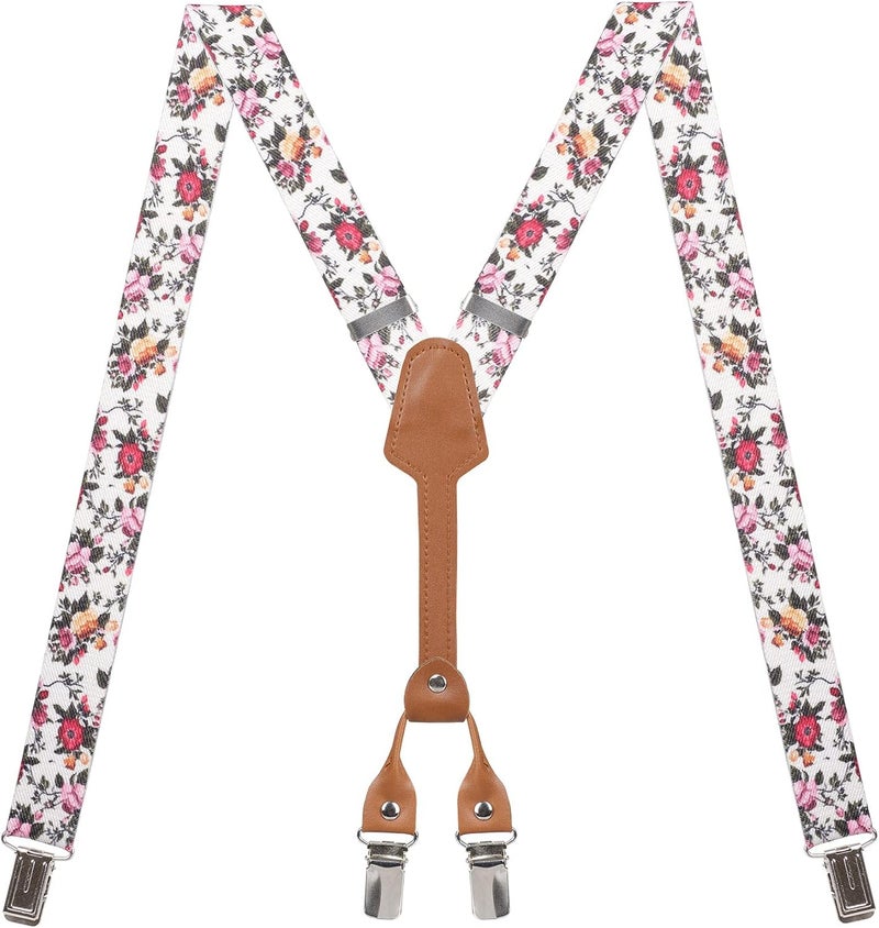 Action Ward Store Women's Suspenders - 1" Width - Y Back 4 Clip Skinny Ladies Suspenders - Image 2